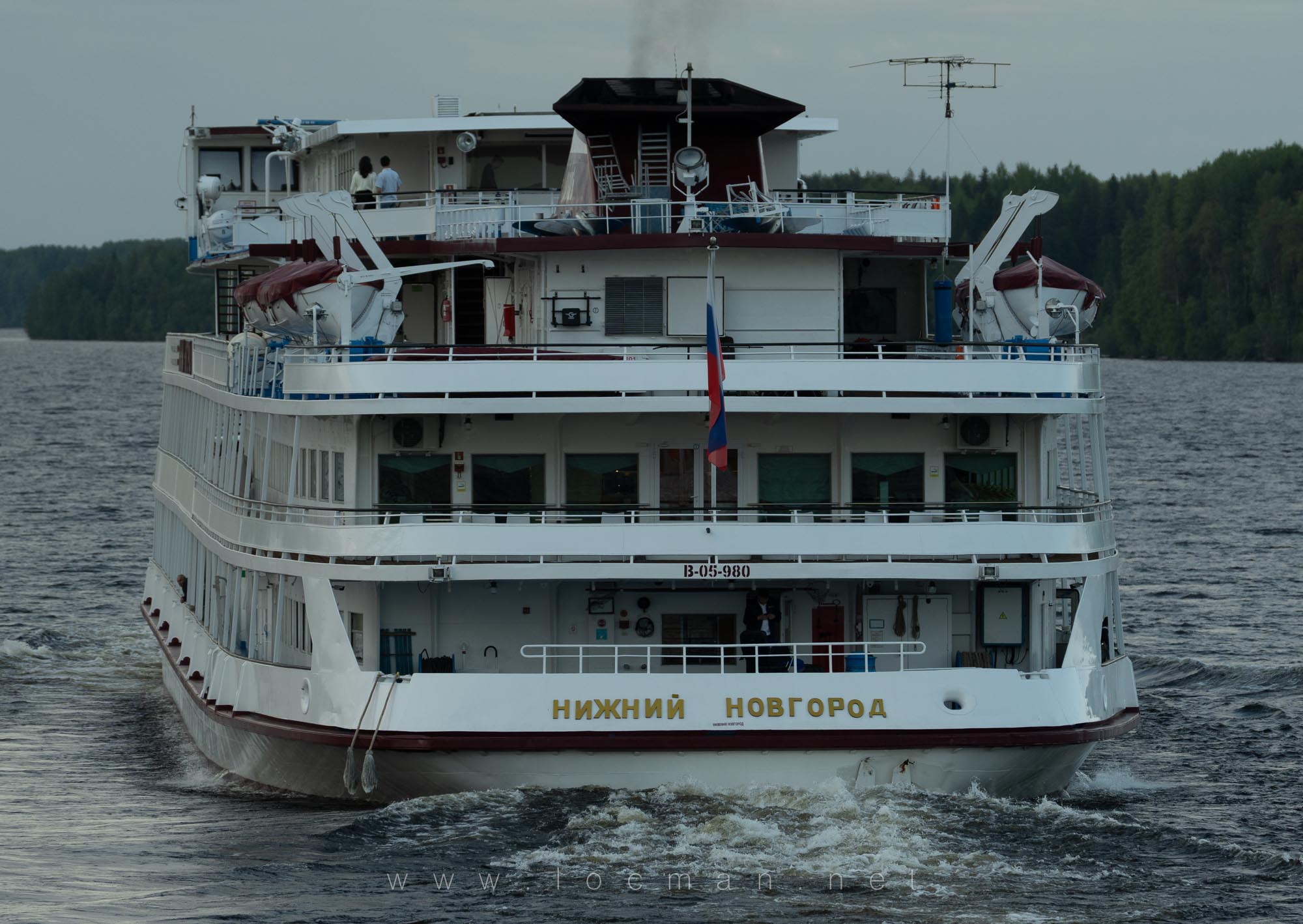 Теплоход «Нижний Новгород», корма