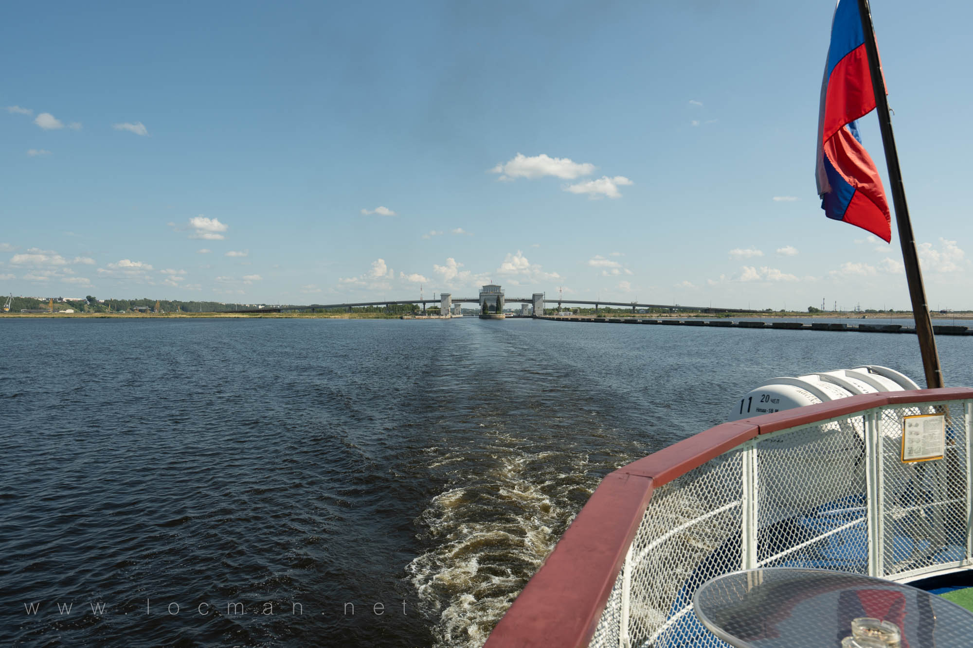 Горьковское водохранилище и шлюзы Нижегородской ГЭС
