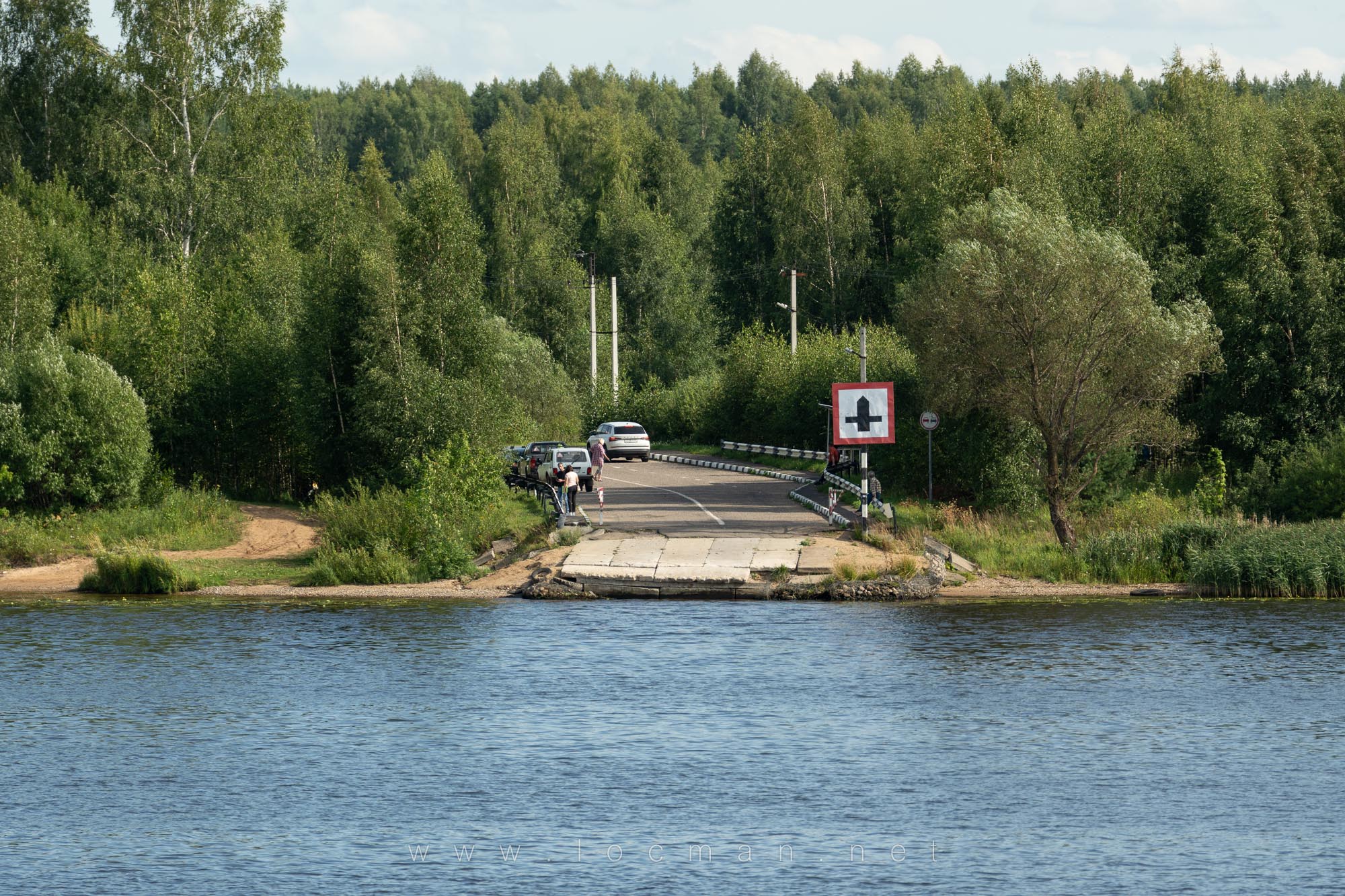 Пристань парома Новодашково