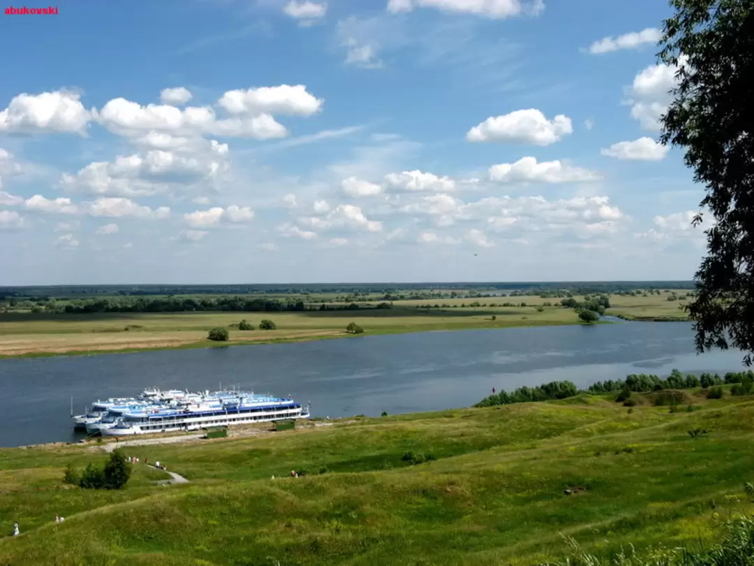 Река Ока в Константиново