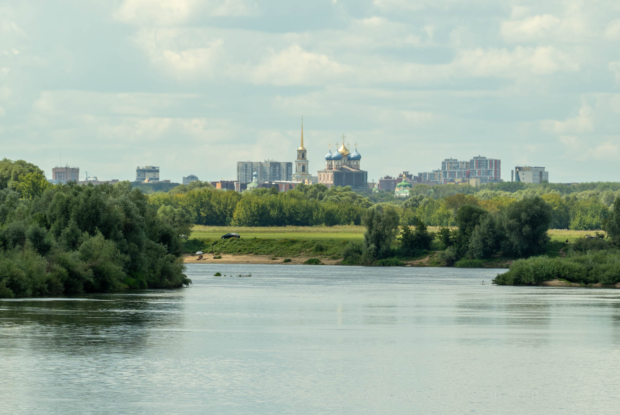 Рязанский кремль, вид с Оки
