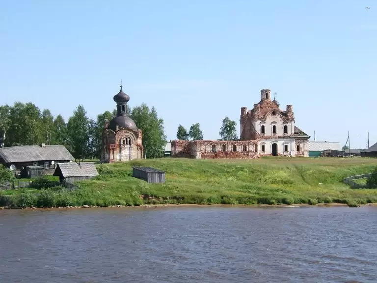 Анхимово, церковь Спаса Нерукотворного образа и церковь Всех Святых