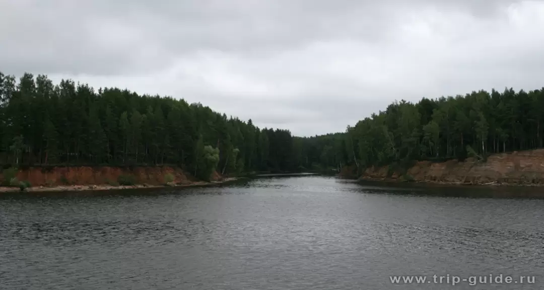Живописный залив Волги