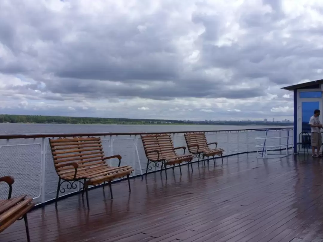 На шлюпочной палубе
